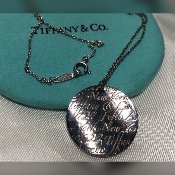 Tiffany 925 Round Notes 16” Necklace Retired - Picture 3 of 8